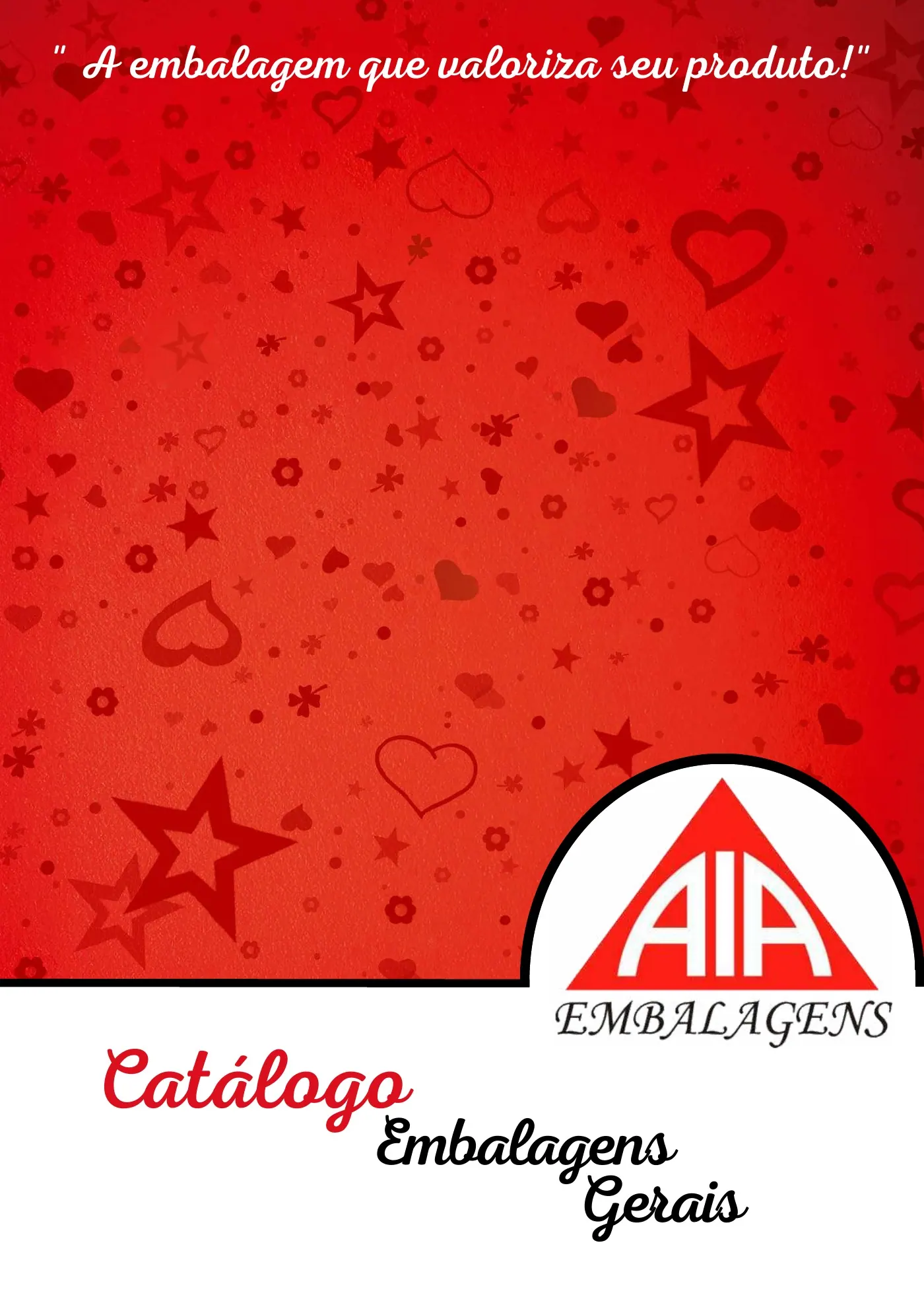 Capa do catálogo Embalagens Gerais da AIA Embalagens