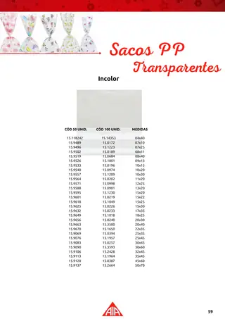 Página 59 do catálogo Embalagens Gerais
