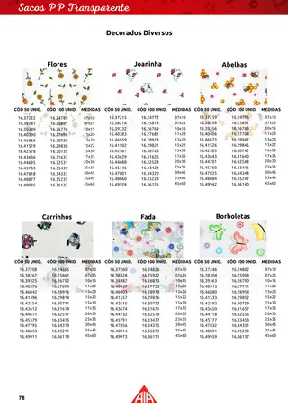 Página 78 do catálogo Embalagens Gerais