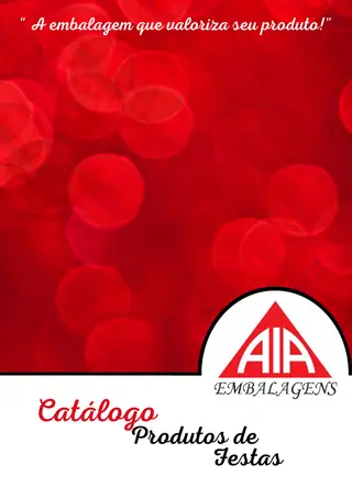 Página 1 do catálogo Festas