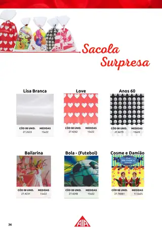 Página 36 do catálogo Festas
